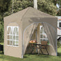 Pop-up Party Tent 192 x 192 x 245 cm Cream