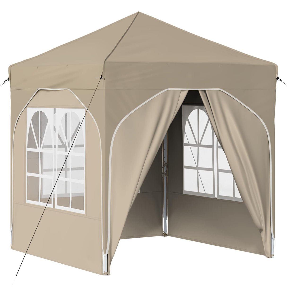 Pop-up Party Tent 192 x 192 x 245 cm Cream