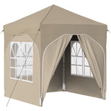 Pop-up Party Tent 192 x 192 x 245 cm Cream