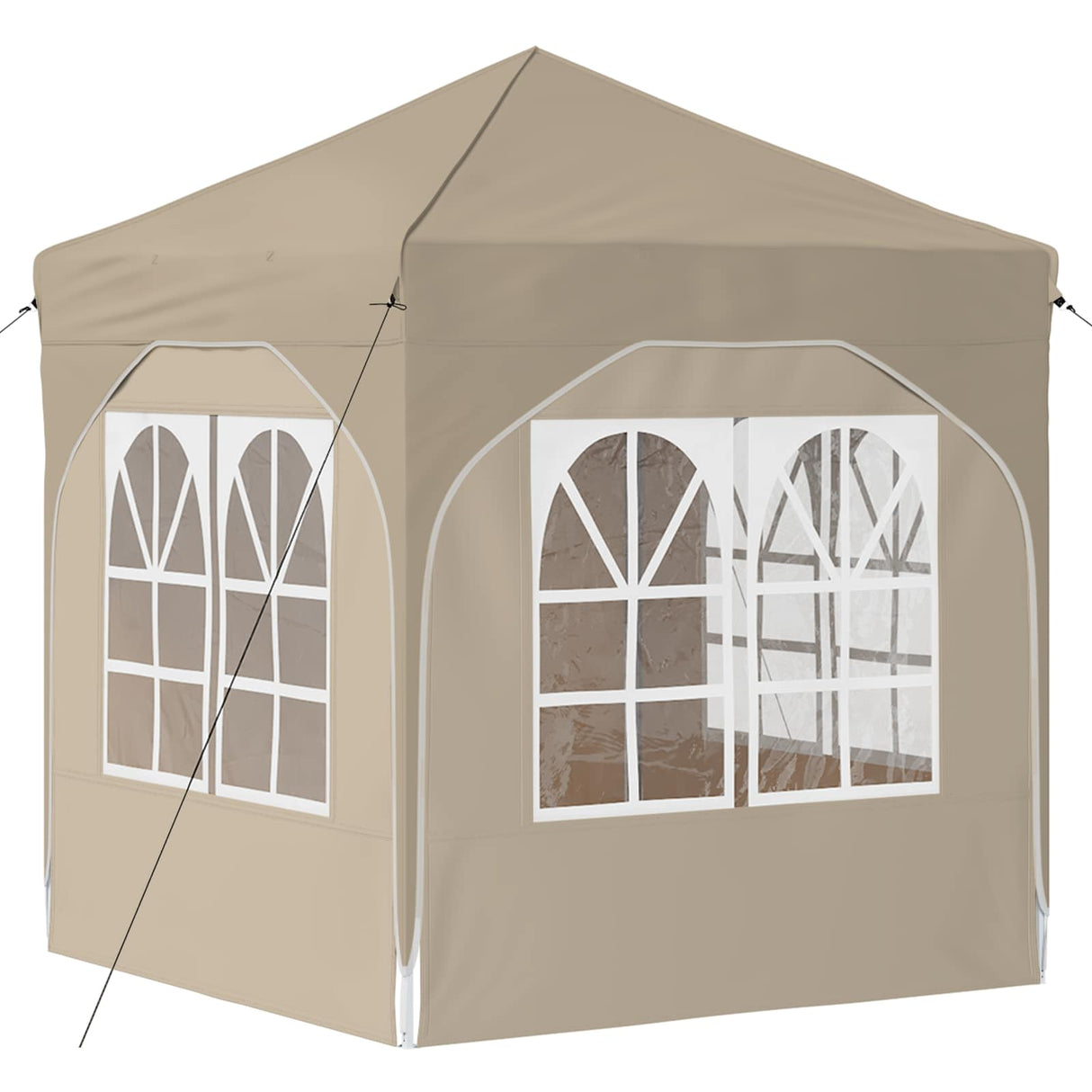 Pop-up Party Tent 192 x 192 x 245 cm Cream