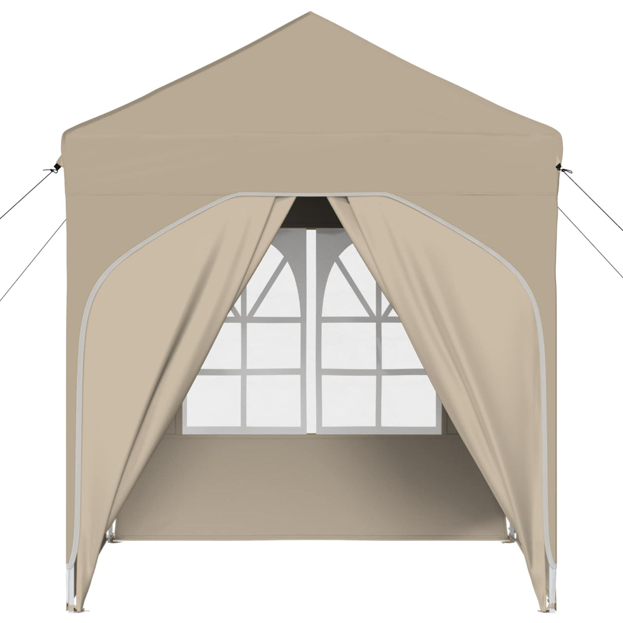 Pop-up Party Tent 192 x 192 x 245 cm Cream