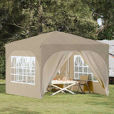 Pop-up Party Tent 290 x 290 x 245 cm Cream