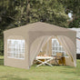 Pop-up Party Tent 290 x 290 x 245 cm Cream