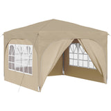 Pop-up Party Tent 290 x 290 x 245 cm Cream