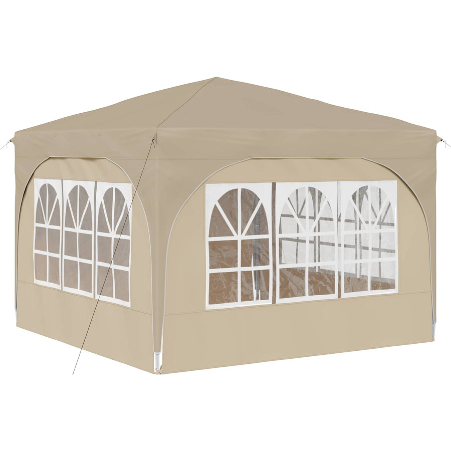 Pop-up Party Tent 290 x 290 x 245 cm Cream