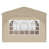 Pop-up Party Tent 290 x 290 x 245 cm Cream - Low Angle
