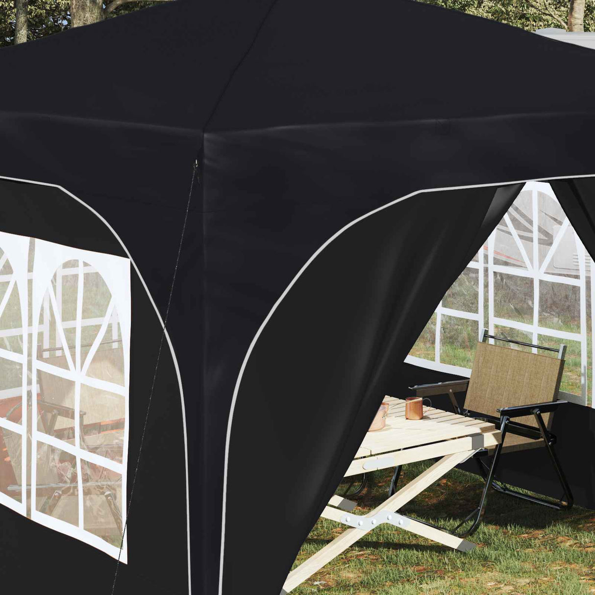 Pop-up Party Tent 290 x 290 x 245 cm Antracite