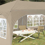 Pop-up Party Tent 575 x 288 x 245 cm Cream Oxford Fabric