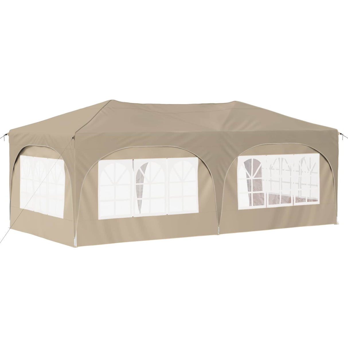 Pop-up Party Tent 575 x 288 x 245 cm Cream Oxford Fabric
