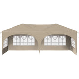Pop-up Party Tent 575 x 288 x 245 cm Cream Oxford Fabric - 45-Degree Angle