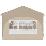 Pop-up Party Tent 575 x 288 x 245 cm Cream Oxford Fabric - Rear View