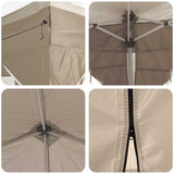 Pop-up Party Tent 575 x 288 x 245 cm Cream Oxford Fabric - Extra Image