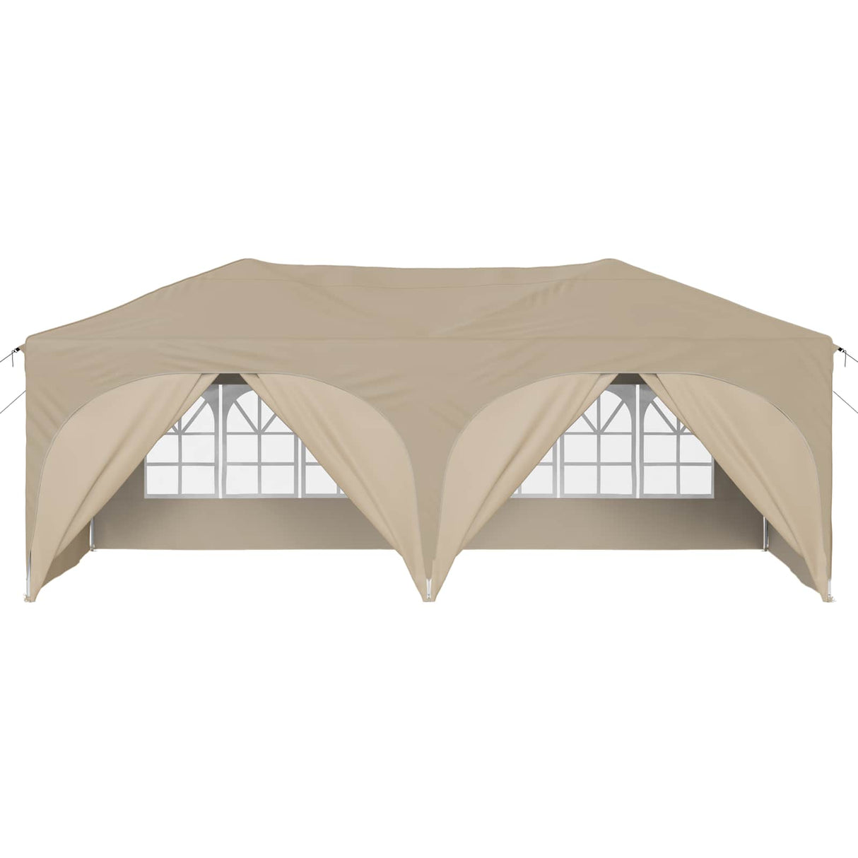 Pop-up Party Tent 575 x 288 x 245 cm Cream Oxford Fabric