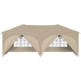 Pop-up Party Tent 575 x 288 x 245 cm Cream Oxford Fabric - Rear View