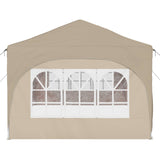 Pop-up Party Tent 575 x 288 x 245 cm Cream Oxford Fabric