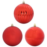 Christmas Bauble Set 3 pcs Red XXL - Front View