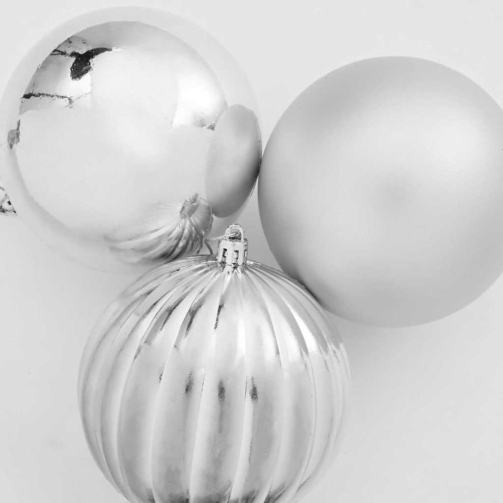 Christmas Bauble Set Other 3 pcs Silver Ø 25 cm XXL