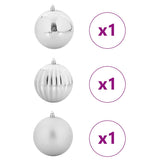 Christmas Bauble Set Other 3 pcs Silver Ø 25 cm XXL - Side View
