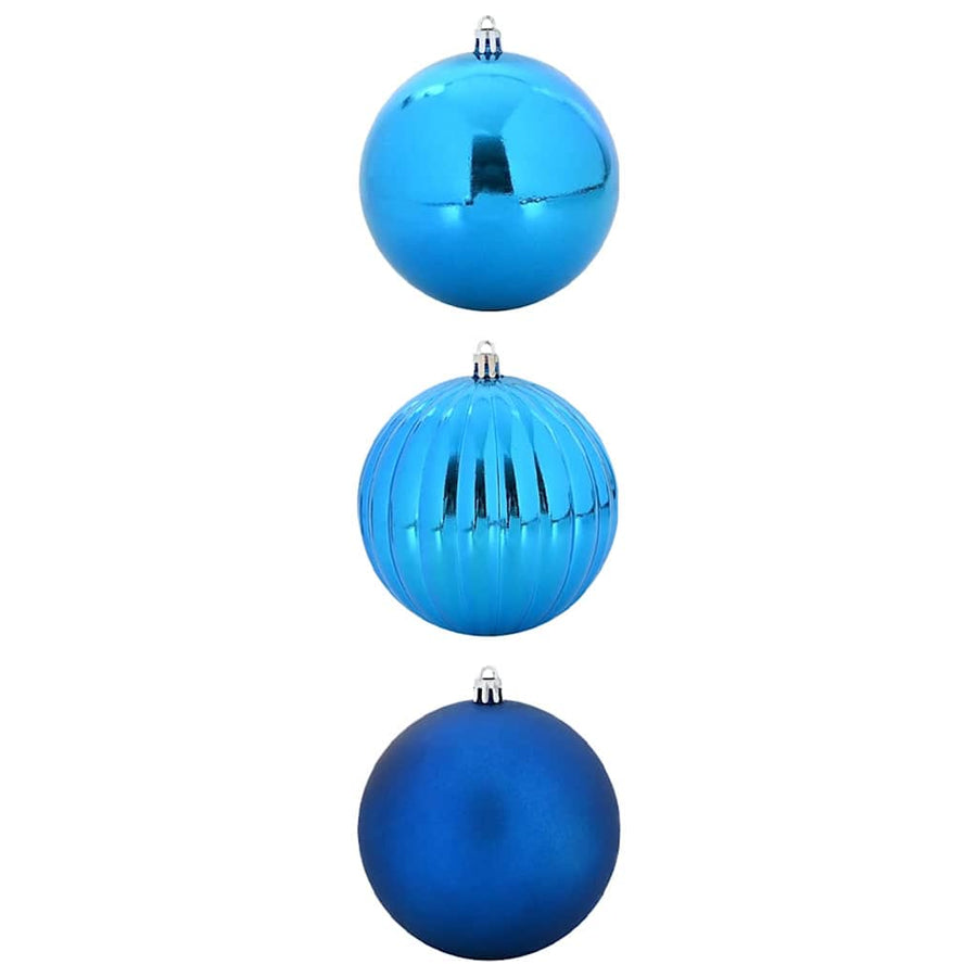 Christmas Bauble Set XXL 3 pcs Blue Ø 25 cm Plastic