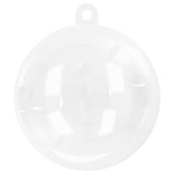 Christmas Bauble Set 25 pcs Transparent Ø 10 cm - Rear View