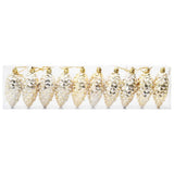 Christmas Pine Cone Ball 40 pcs Gold Plastic