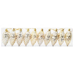 Christmas Pine Cone Ball 40 pcs Gold 4 x 9 cm Plastic