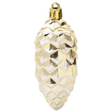 Christmas Pine Cone Ball 40 pcs Gold - Top-Down View