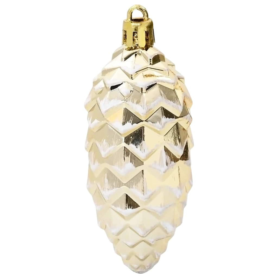 Christmas Pine Cone Ball 40 pcs Gold 4 x 9 cm Plastic