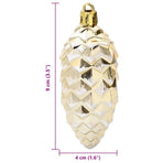 Christmas Pine Cone Ball 40 pcs Gold 4 x 9 cm Plastic