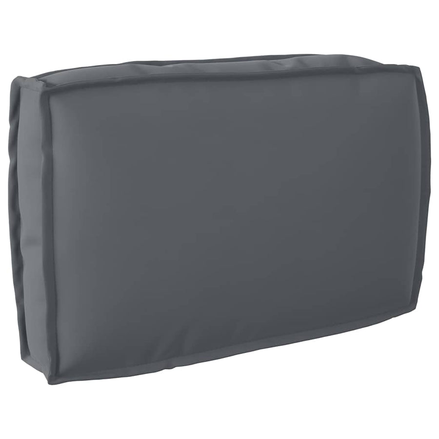 Cushion Set Oxford Fabric Anthracite 120 x 80 x 52 cm