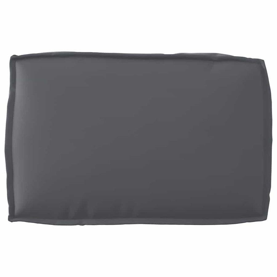 Cushion Set Oxford Fabric Anthracite 120 x 80 x 52 cm
