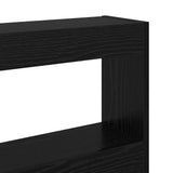 Headboard Black Oak 220 x 17 x 102 cm Engineered Wood - Extra Image