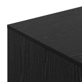Cat Litter Box Enclosure Black Oak 47 x 59 x 42 cm - Close-Up Angle
