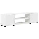 4 Piece TV Cabinet Set Wall-mounted White Engineered wood - Close-Up Angle