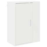 4 Piece TV Cabinet Set Wall-mounted White Engineered wood - Low Angle