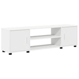 TV Cabinet Set White Engineered wood - Rear View