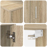 TV Cabinet Set Sonoma Oak Engineered wood - Extra Image