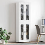 Highboard FLORIN 60 x 35 x 182 cm White Engineered Wood