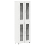 Highboard FLORIN 60 x 35 x 182 cm White Engineered Wood
