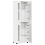 Highboard FLORIN 60 x 35 x 182 cm White Engineered Wood