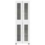 Highboard FLORIN 60 x 35 x 182 cm White Engineered Wood