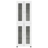 Highboard FLORIN 60 x 35 x 182 cm White Engineered Wood - Rear View