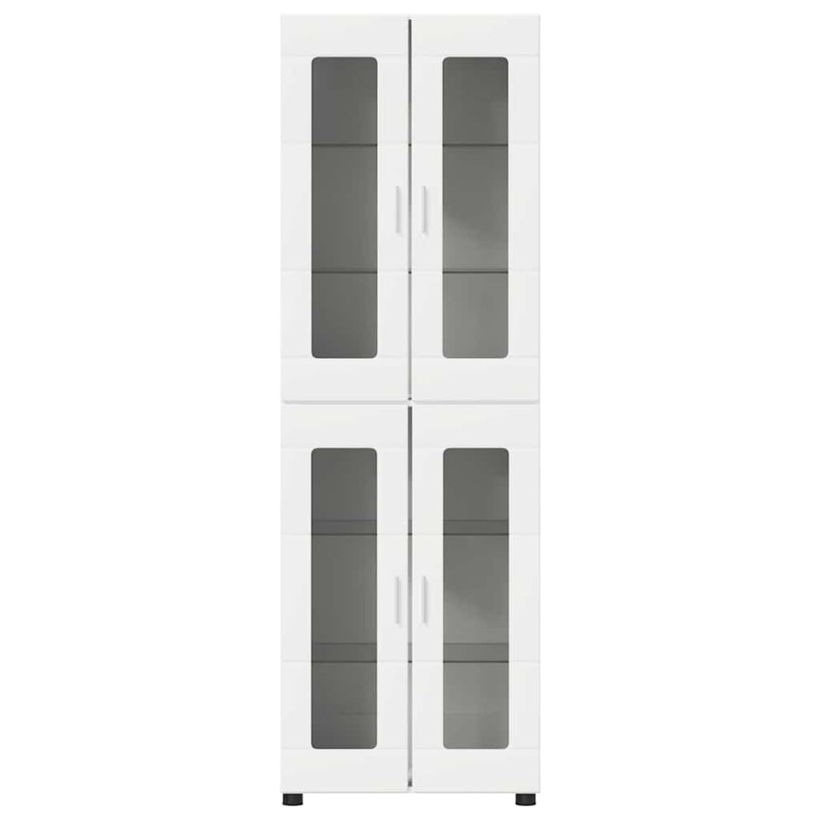 Highboard FLORIN 60 x 35 x 182 cm White Engineered Wood