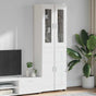 Highboard FLORIN 60 x 35 x 182 cm White Engineered Wood