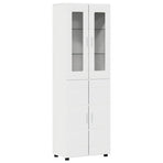 Highboard FLORIN 60 x 35 x 182 cm White Engineered Wood
