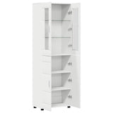 Highboard FLORIN 60 x 35 x 182 cm White Engineered Wood