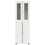 Highboard FLORIN 60 x 35 x 182 cm White Engineered Wood