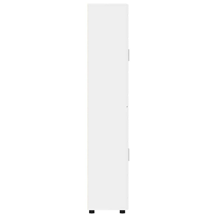 Highboard FLORIN 60 x 35 x 182 cm White Engineered Wood