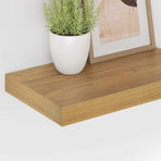 Wall Shelf 2 pcs Brown 40 x 23.5 x 3.8 cm Engineered Wood