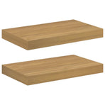 Wall Shelf 2 pcs Brown 40 x 23.5 x 3.8 cm Engineered Wood